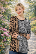 DINE 'N' DANCE Pullover, 1/1-Arm Jaquardstrick Seitenschlitze