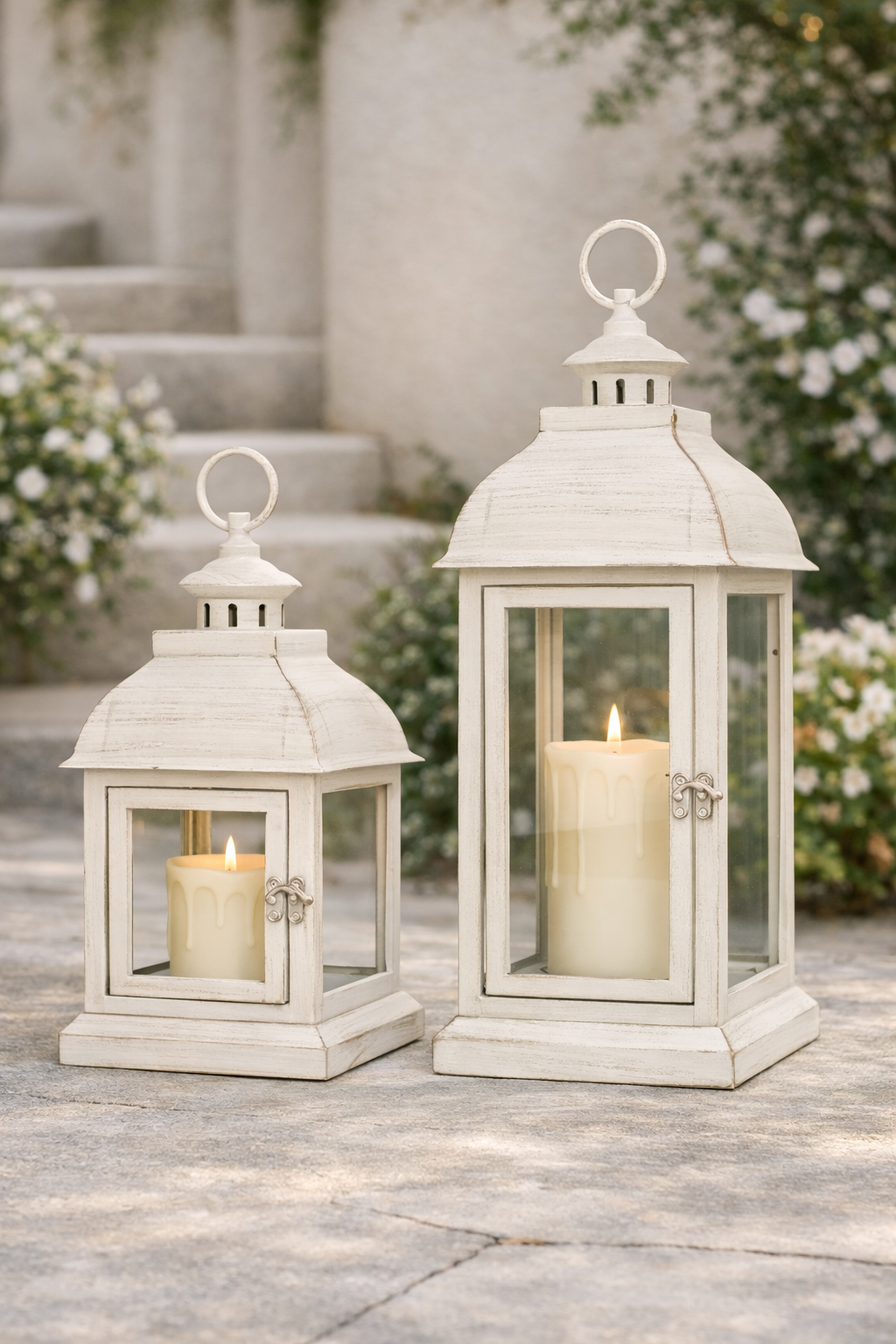 ELAMBIA Longlife 2 Outdoor-Laternen inkl. LED-Kerzen