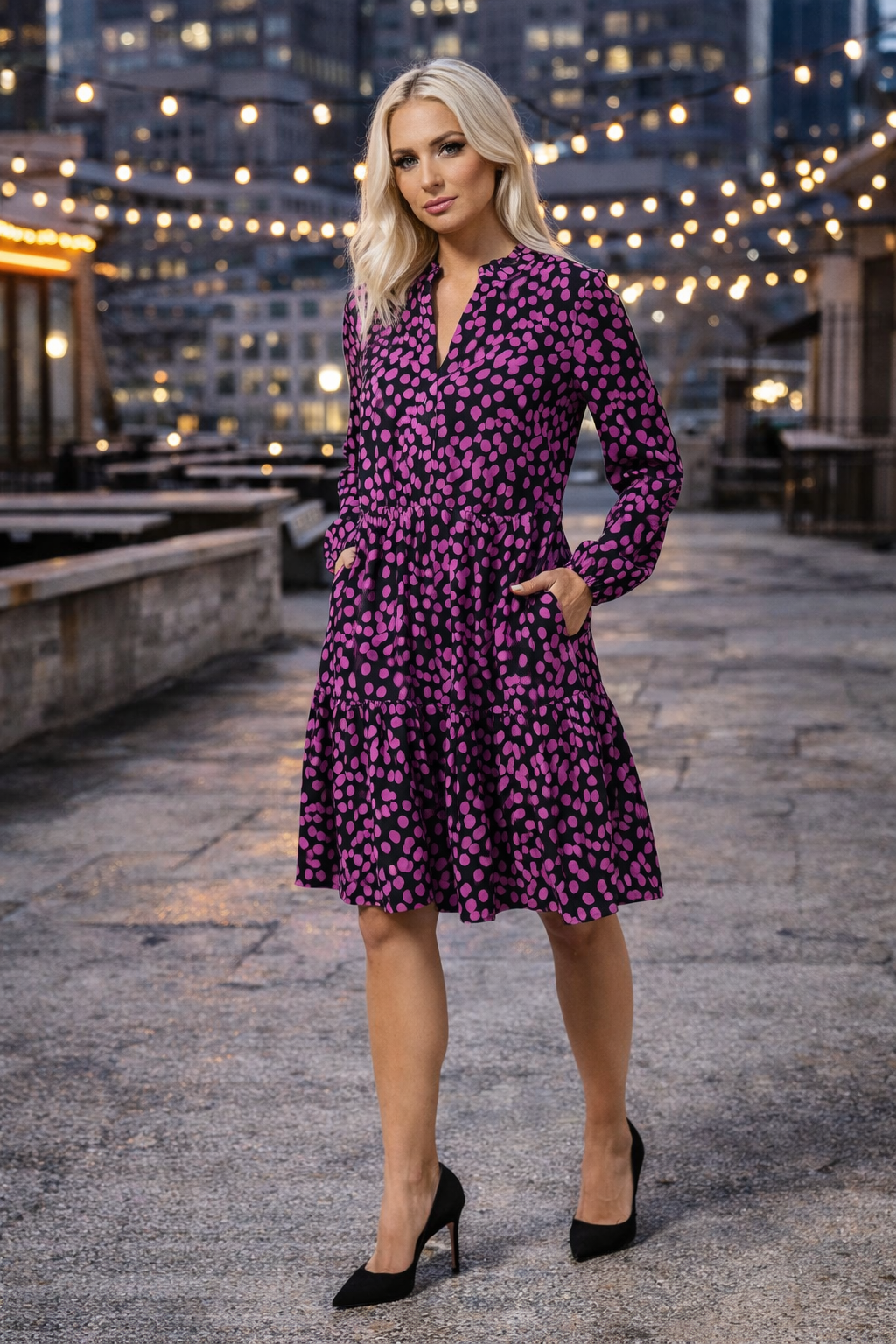 STEFFEN SCHRAUT Kleid Cannes Seitennahttaschen