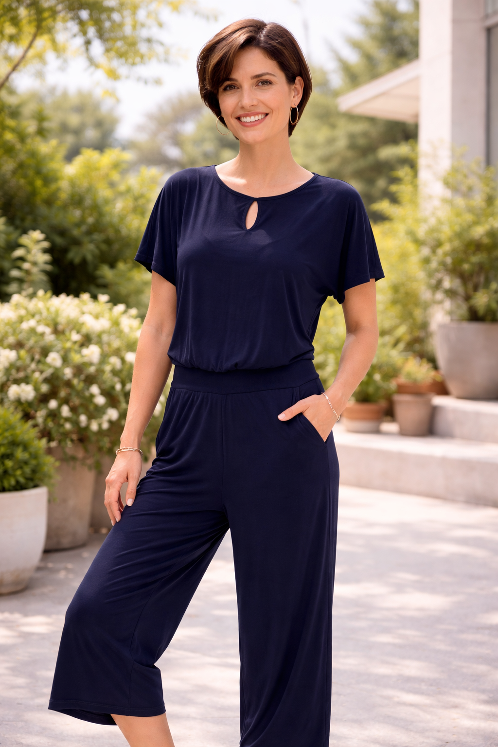 KIM & CO. Jumpsuit Brazil Knit Jersey Eingrifftaschen