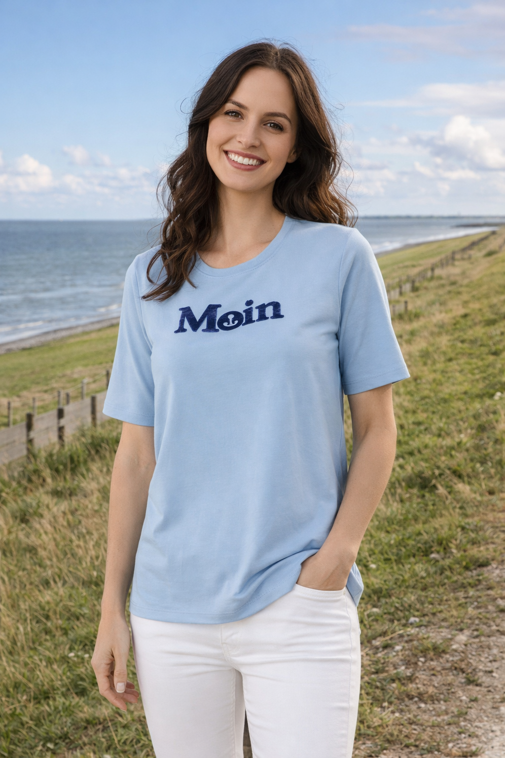 STRANDFEIN Shirt, 1/2-Arm Rundhalsausschnitt Moin