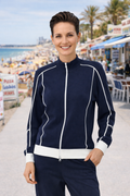 STRANDFEIN Strickjacke Stehkragen