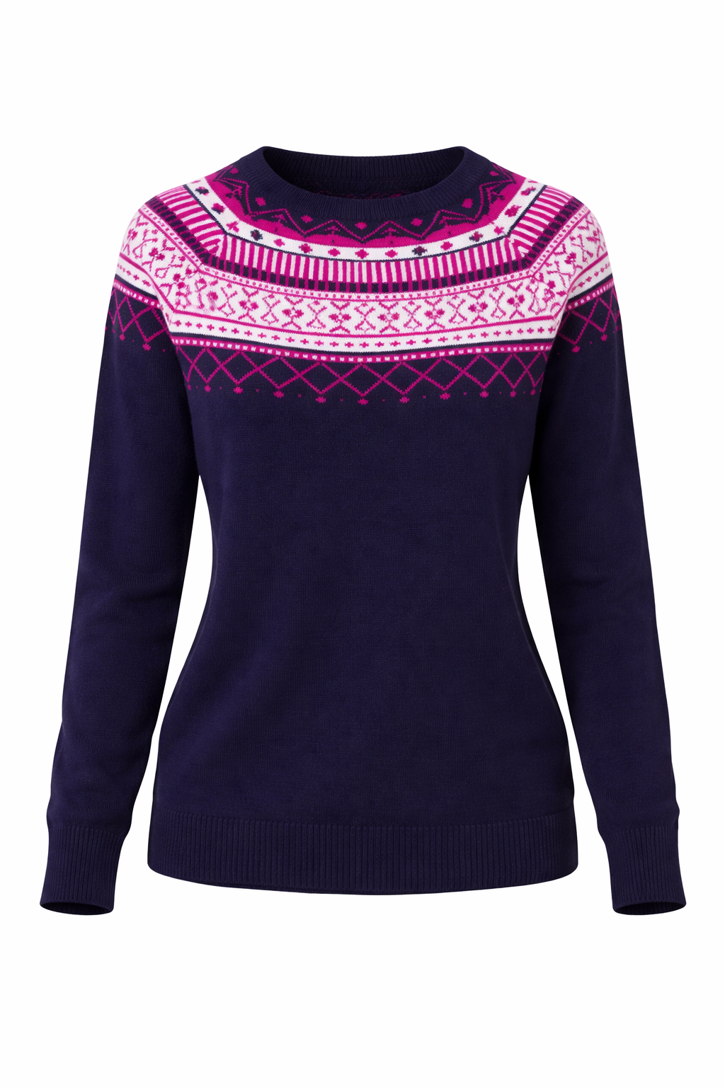 ANNI FOR FRIENDS Pullover, 1/1-Arm Rundhalsausschnitt