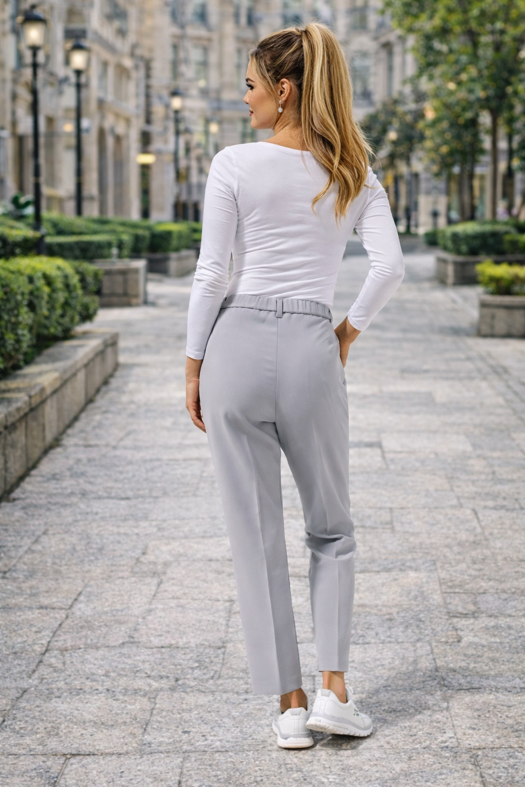 DAWID by Dawid Tomaszewski Hose, knöchellang 2 Leistentaschen