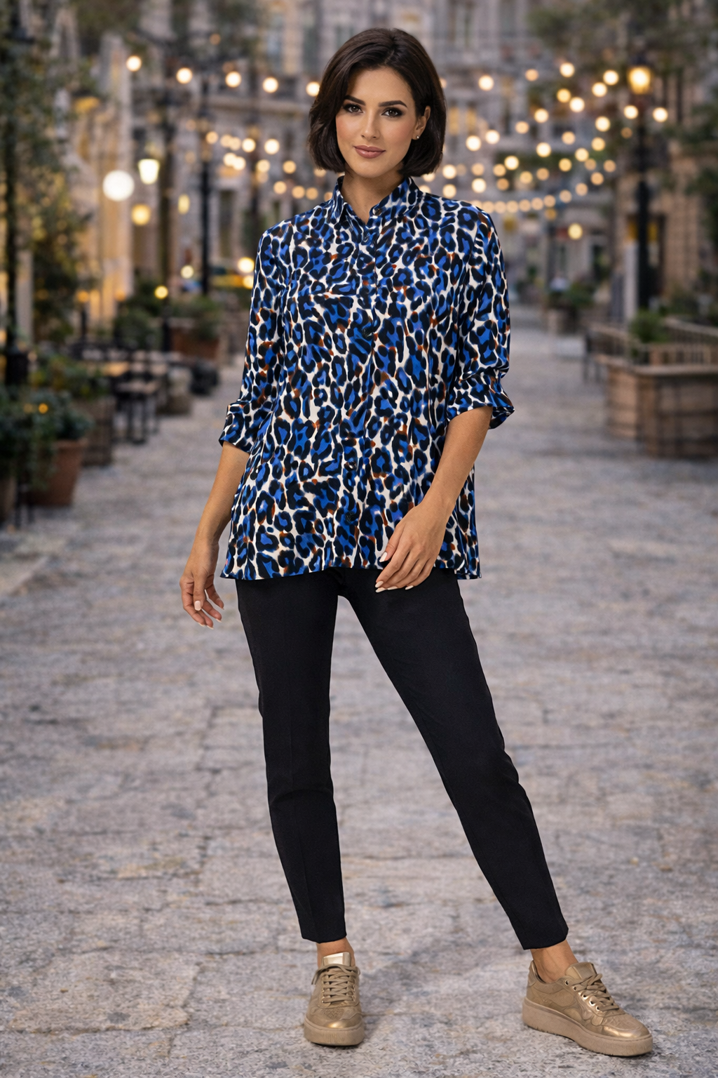 STEFFEN SCHRAUT Bluse Capri geraffter 3/4 Arm