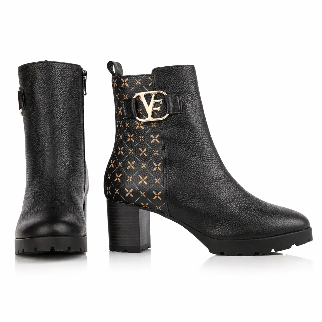 VITAFORM Damen-Stiefelette Hirschleder Signaturdruck Sohle Evelyn