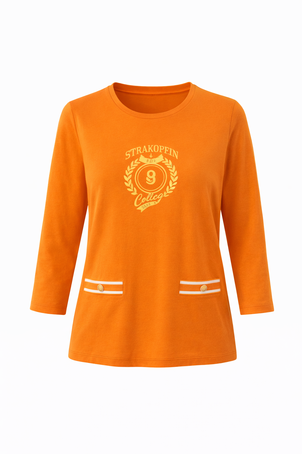 STRANDFEIN Shirt, 3/4-Arm Rundhalsausschnitt mit ECOVERO Viskose