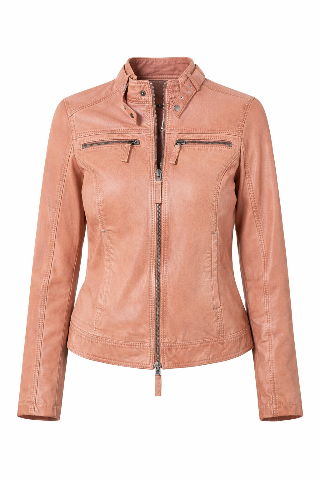 DINE 'N' DANCE Lederjacke Stehkragen