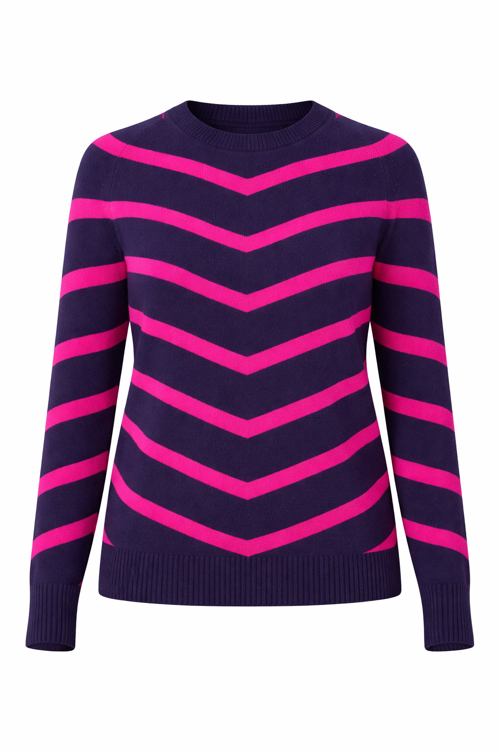 ANNI FOR FRIENDS Pullover, 1/1-Arm Rundhalsausschnitt