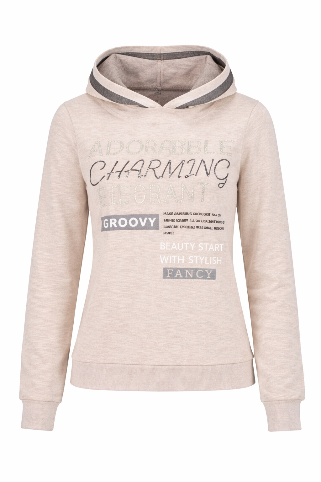 DINE 'N' DANCE Sweatshirt., 1/1-Arm Kapuze Seitenschlitze