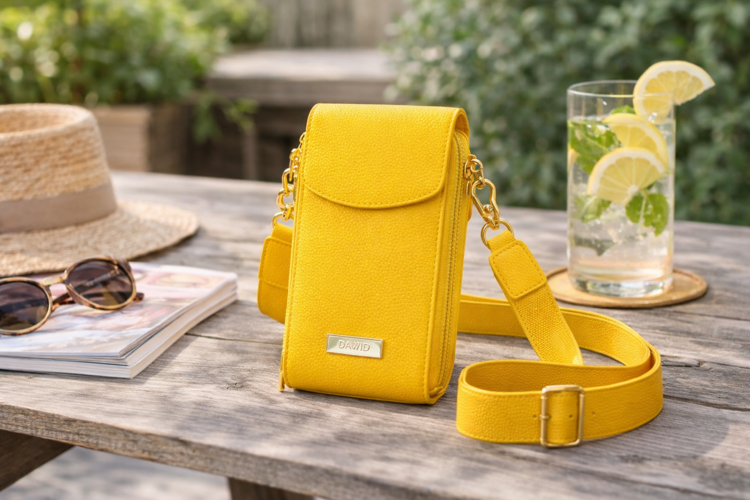 DAWID by Dawid Tomaszewski Universaltasche ca. 10 x 5 x 20cm echt Leder