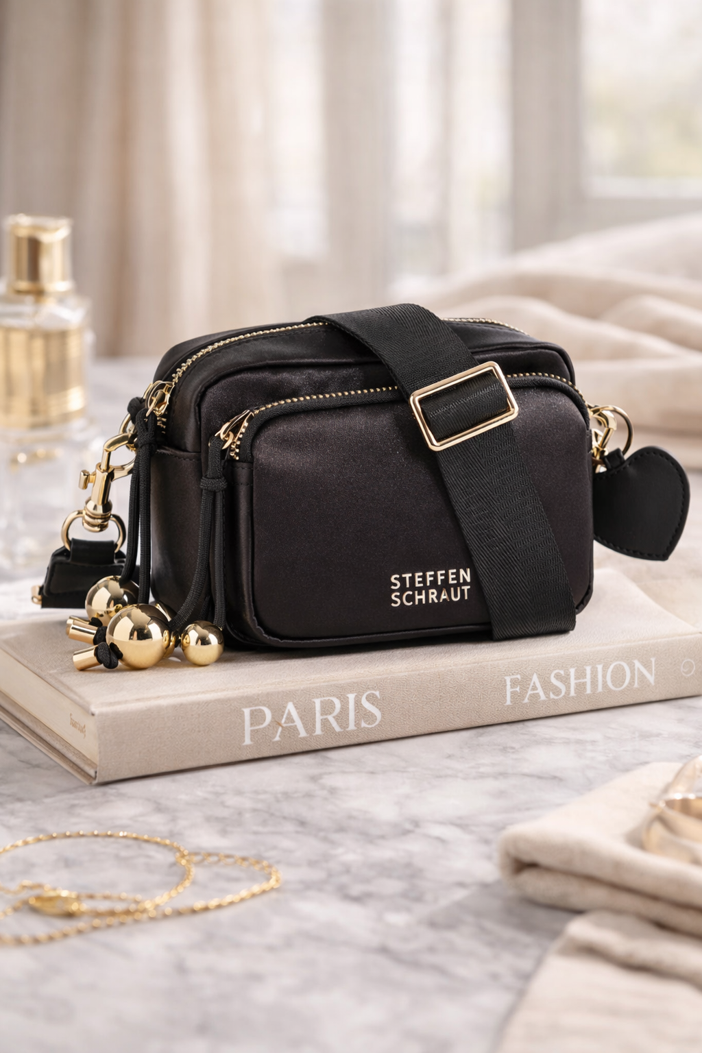 STEFFEN SCHRAUT Mini-Umhängetasche Nylon div. Fächer verst. Trageriemen