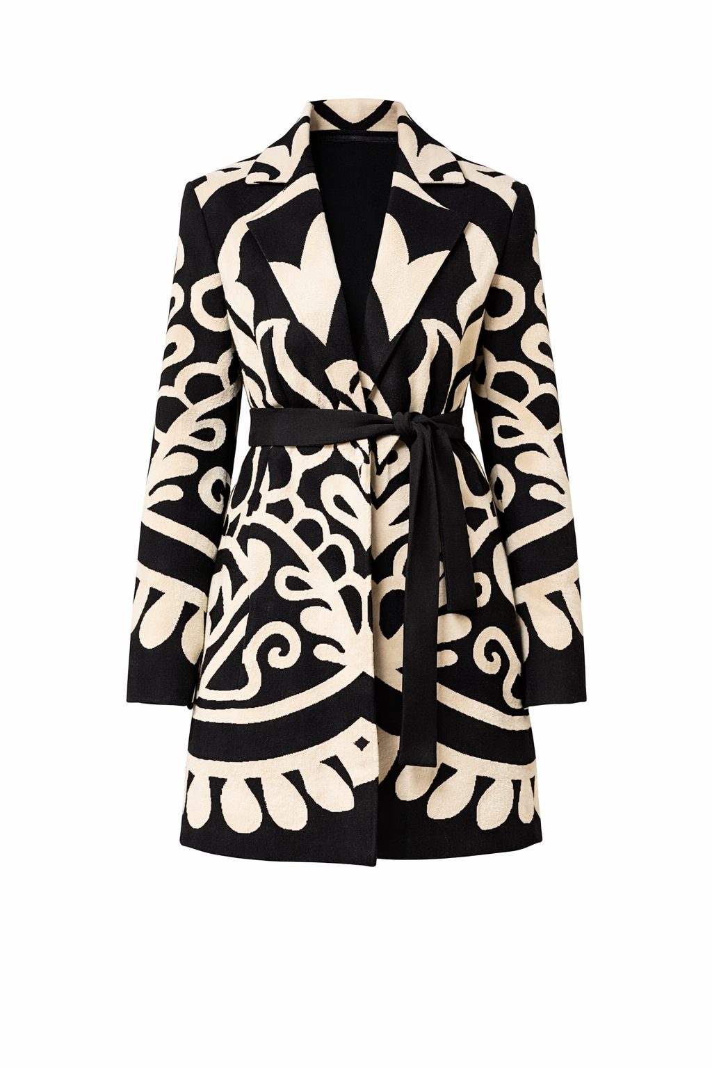 STEFFEN SCHRAUT Longcardigan Seitennahttaschen Jacquard-Strick