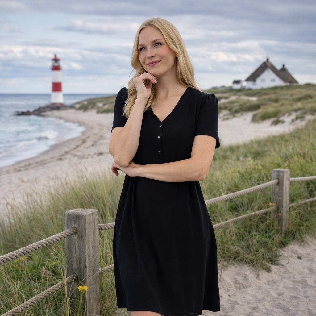 KIM & CO. Kleid, kurzer 1/2-Arm Brazil Knit Jersey