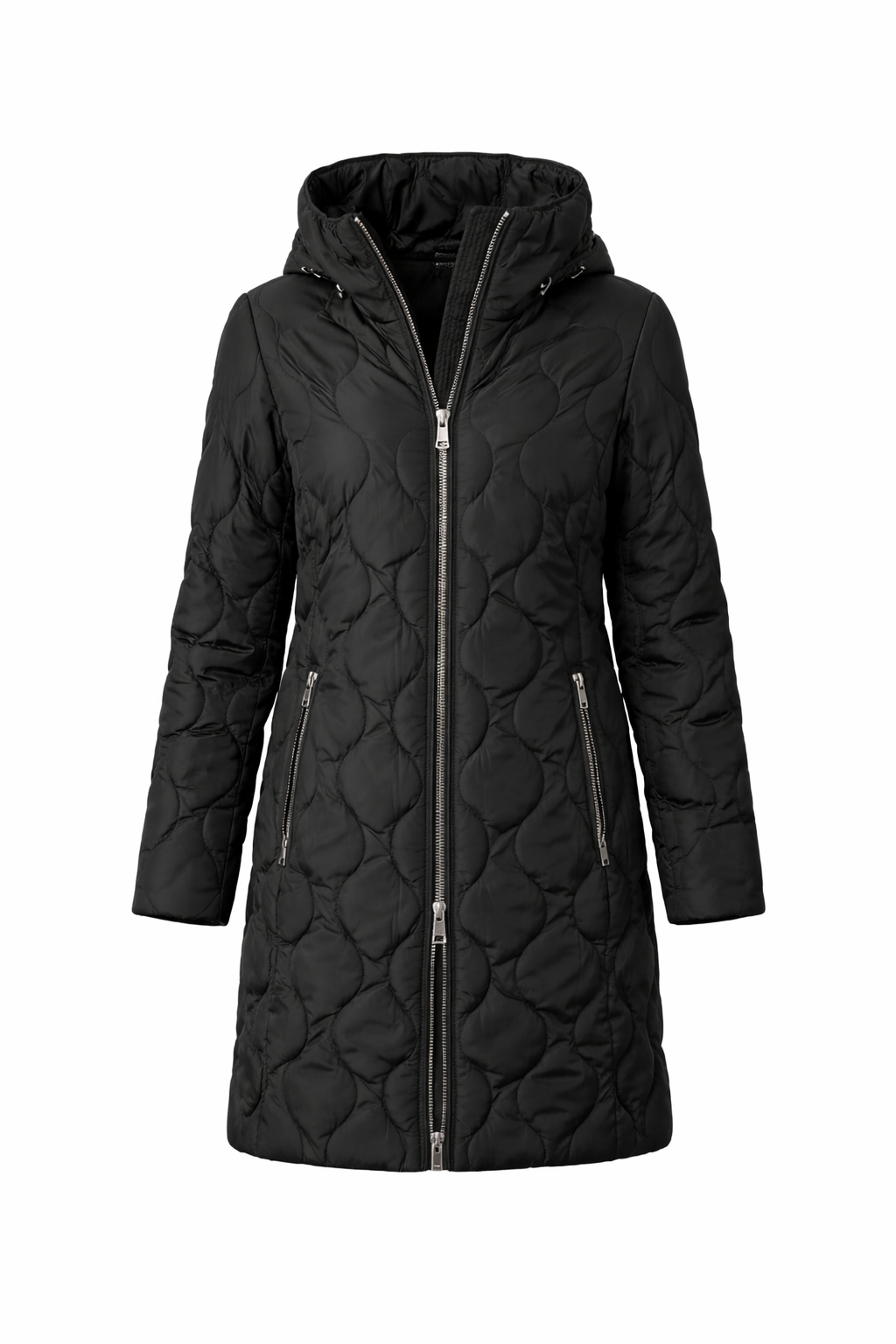 CENTIGRADE Steppmantel hoher Zierstehkragen