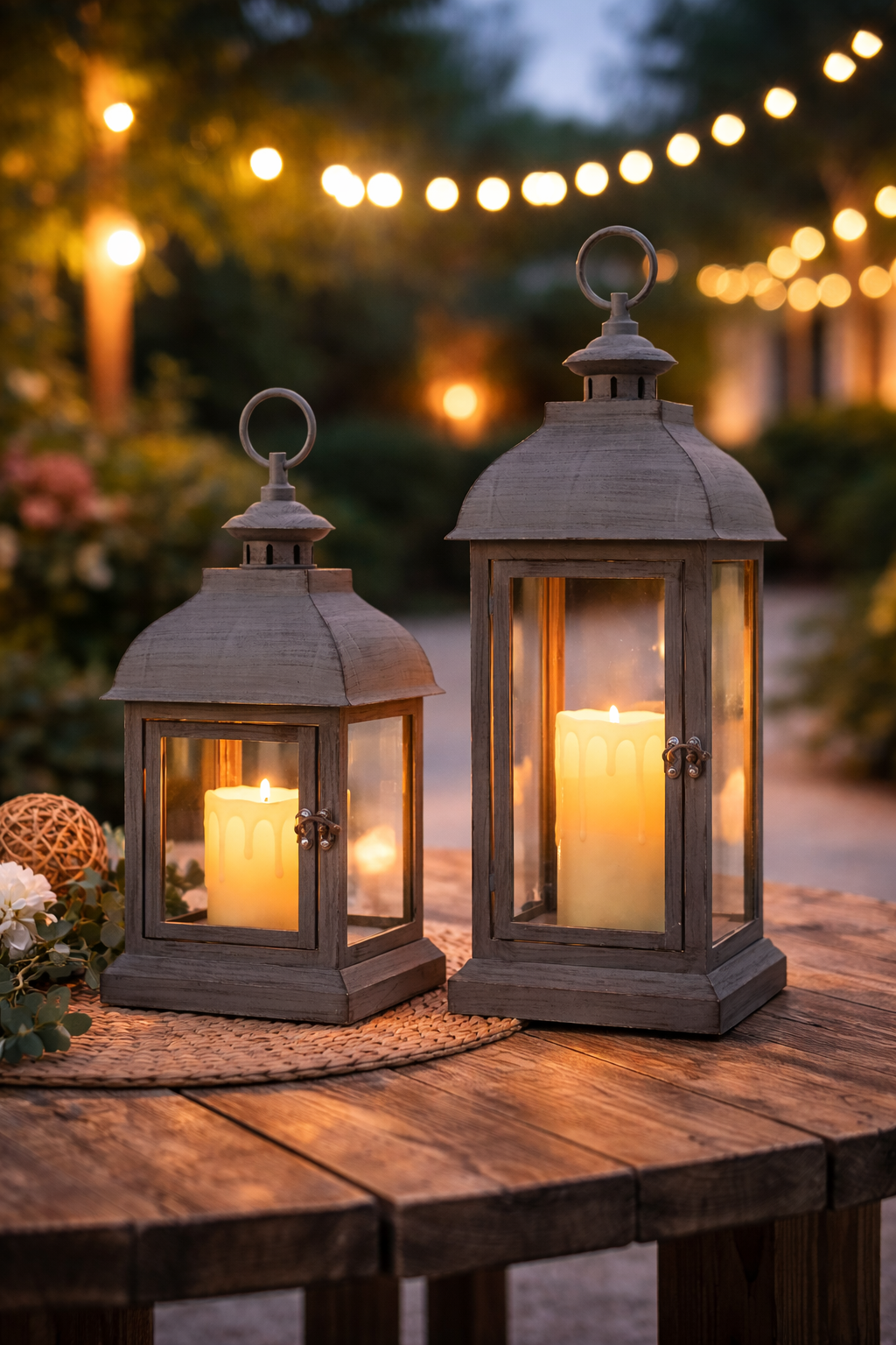 ELAMBIA Longlife 2 Outdoor-Laternen inkl. LED-Kerzen