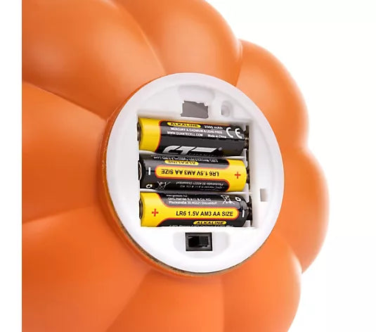 LUMIDA Casa 2 LED-Glaskürbisse Laser-Cut-Design integr. Lichterkette