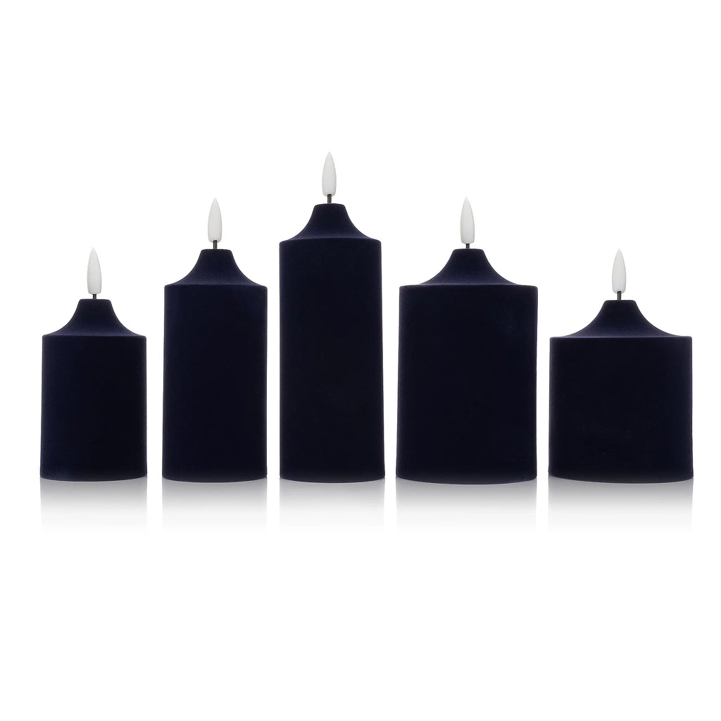 ELAMBIA 5 LED-Kerzen Samt-Oberfläche