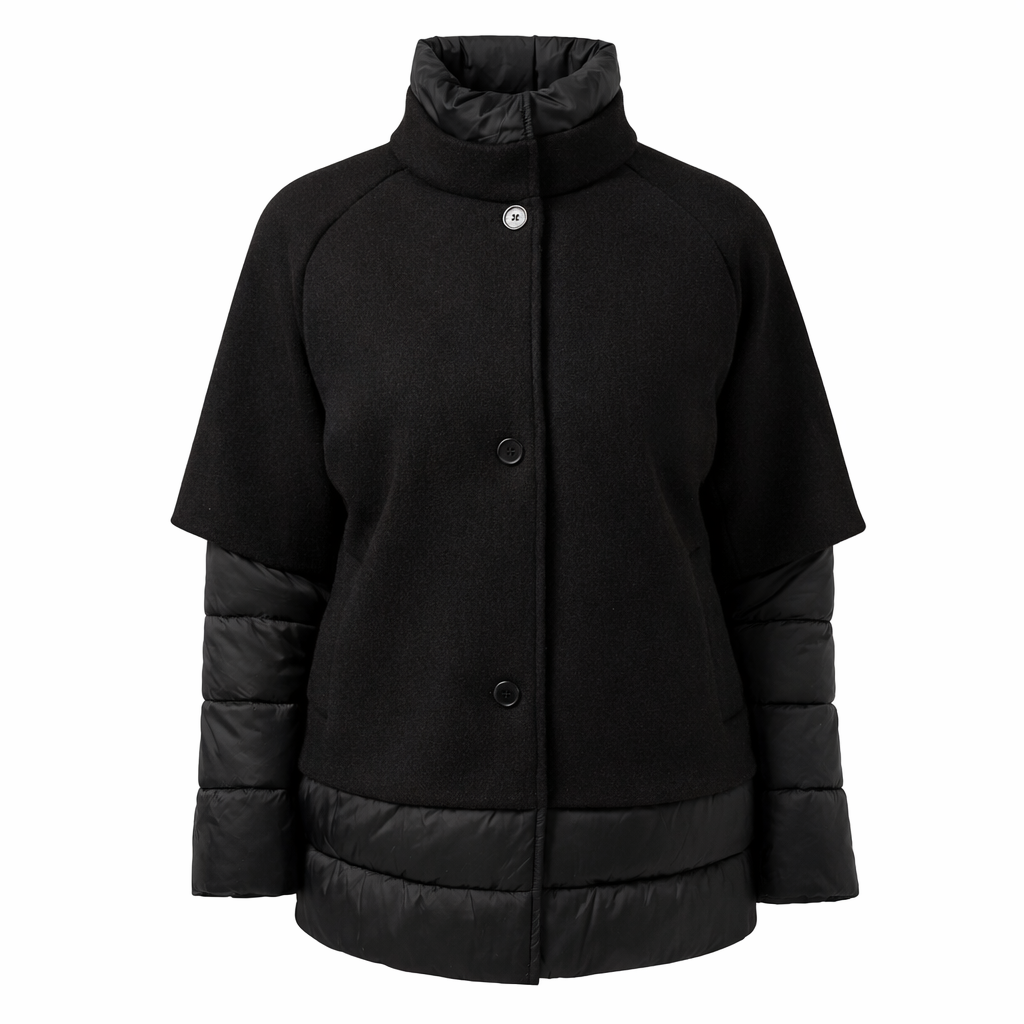 STEFFEN SCHRAUT Jacke Materialmix Stehkragen