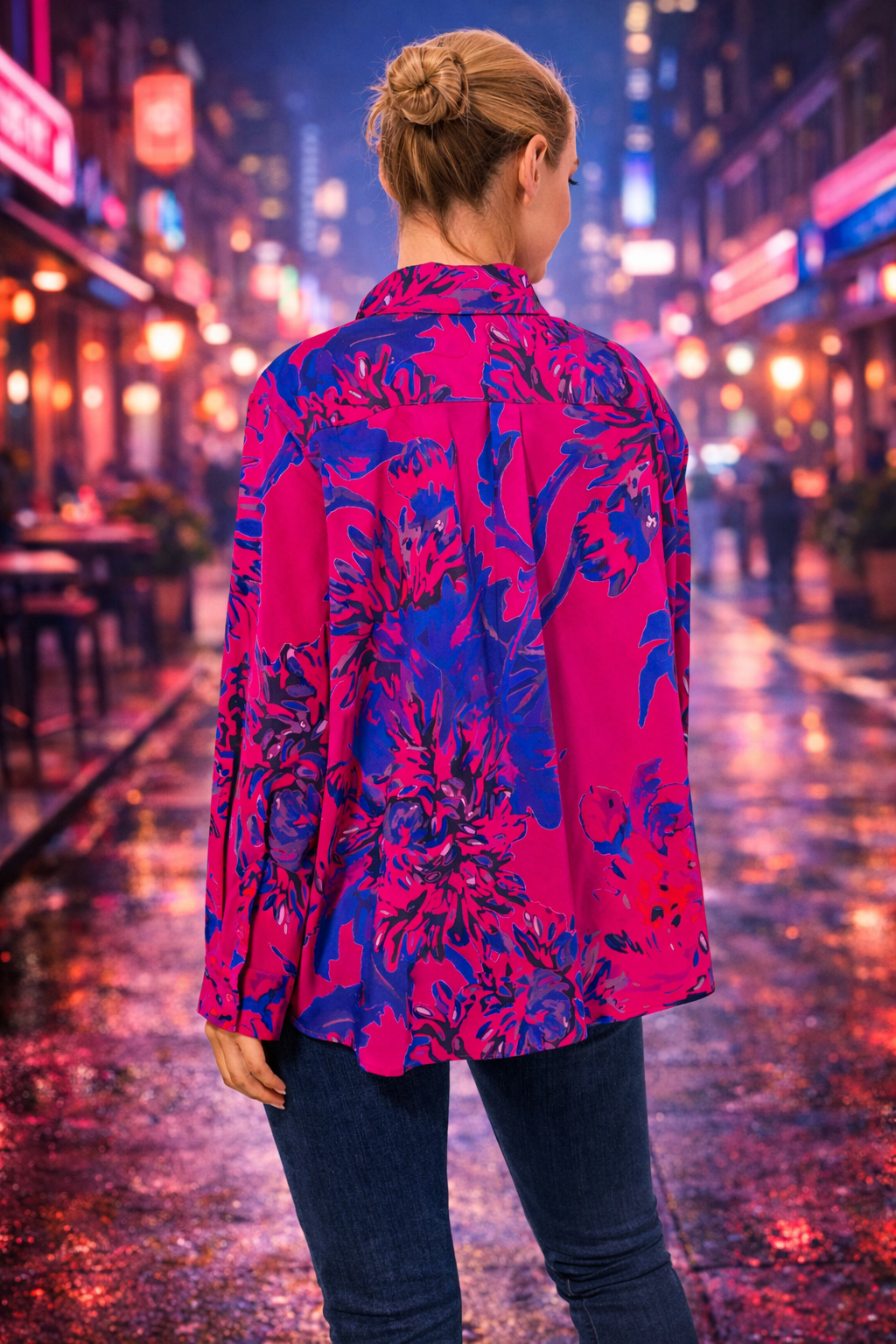 DAWID by Dawid Tomaszewski Bluse, Manschetten verdeckte Knopfleiste