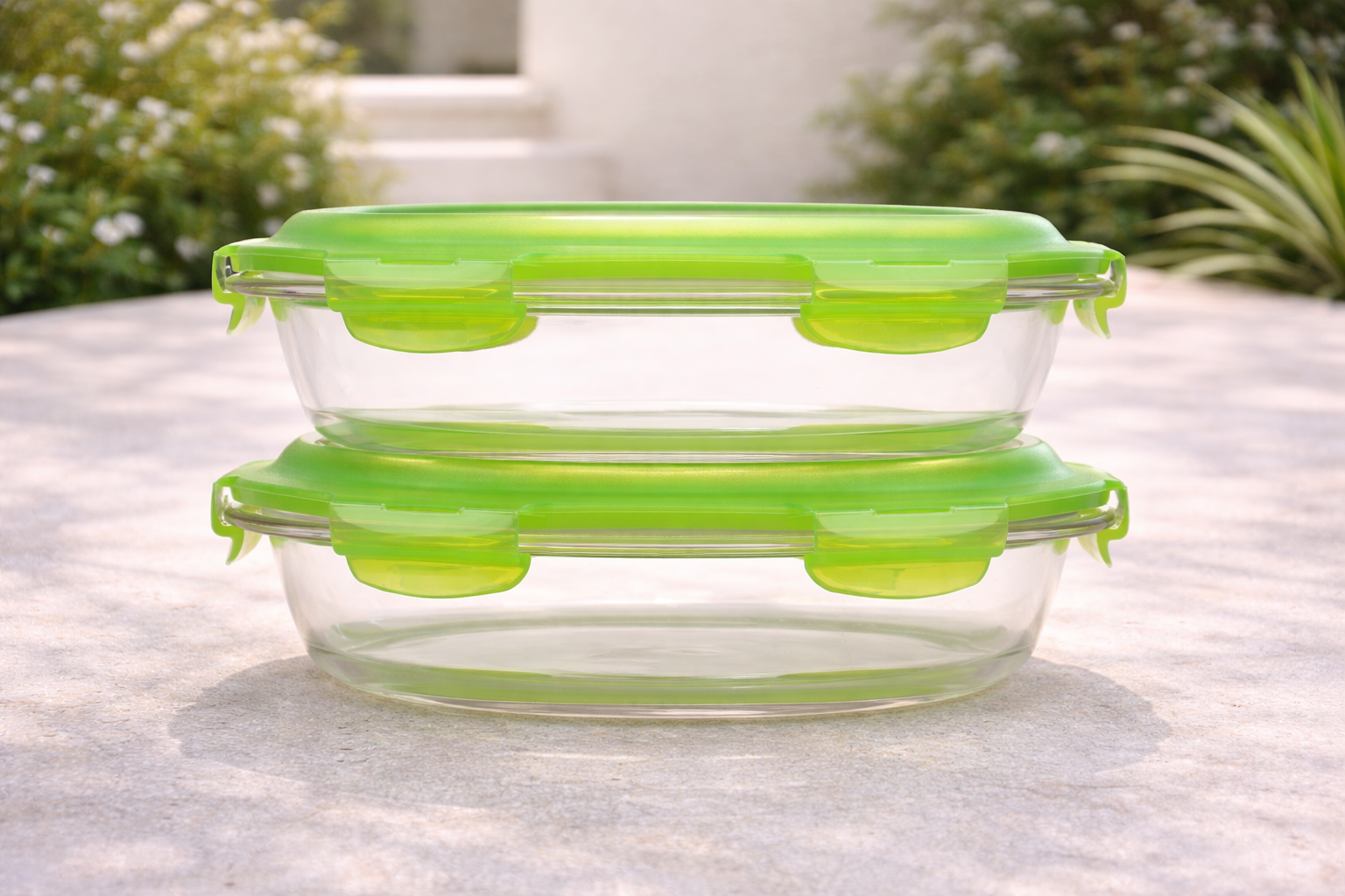 LocknLock 2 Auflaufformen Borosilikatglas inkl. Deckel