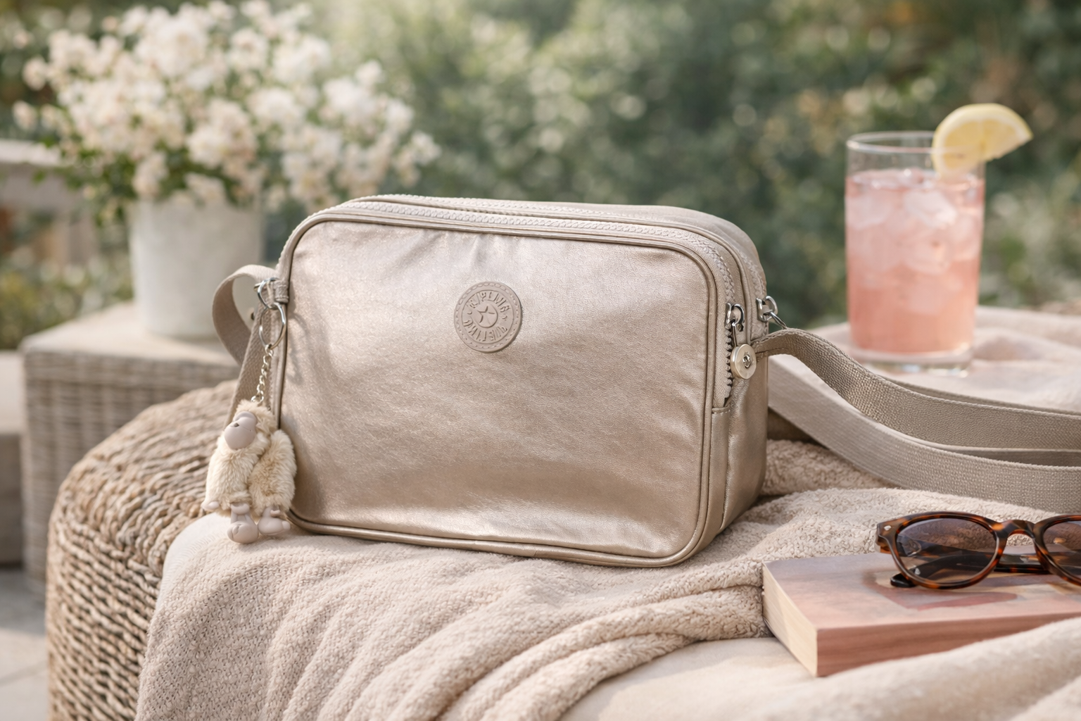 Midi-Umhängetasche Ashleen 2 Hauptfächer verstellbarer Riemen