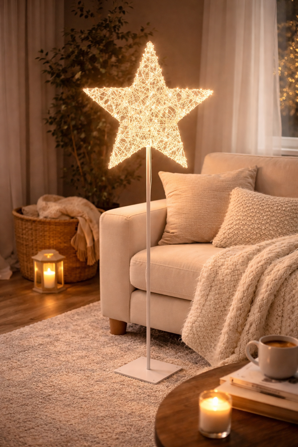 LUMIDA Xmas 2in1 LED-Dekostern zum Stellen & Hängen