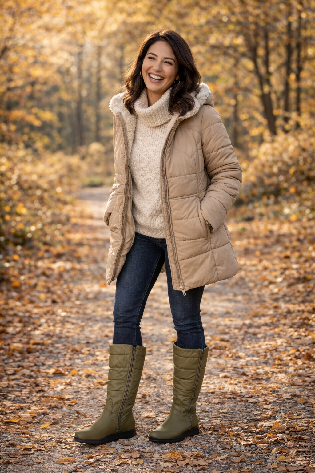 VITAFORM Damen-Stiefel Nappaleder Texmembran