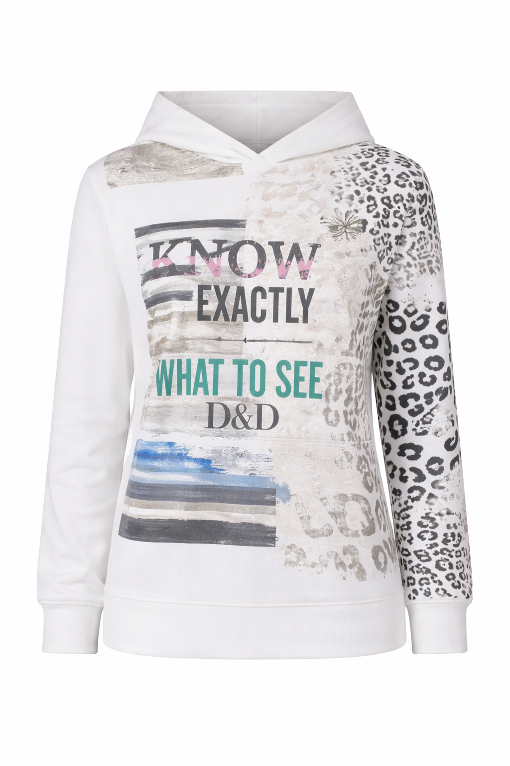 DINE 'N' DANCE Sweatshirt, 1/1-Arm mit Kapuze Motivdruck