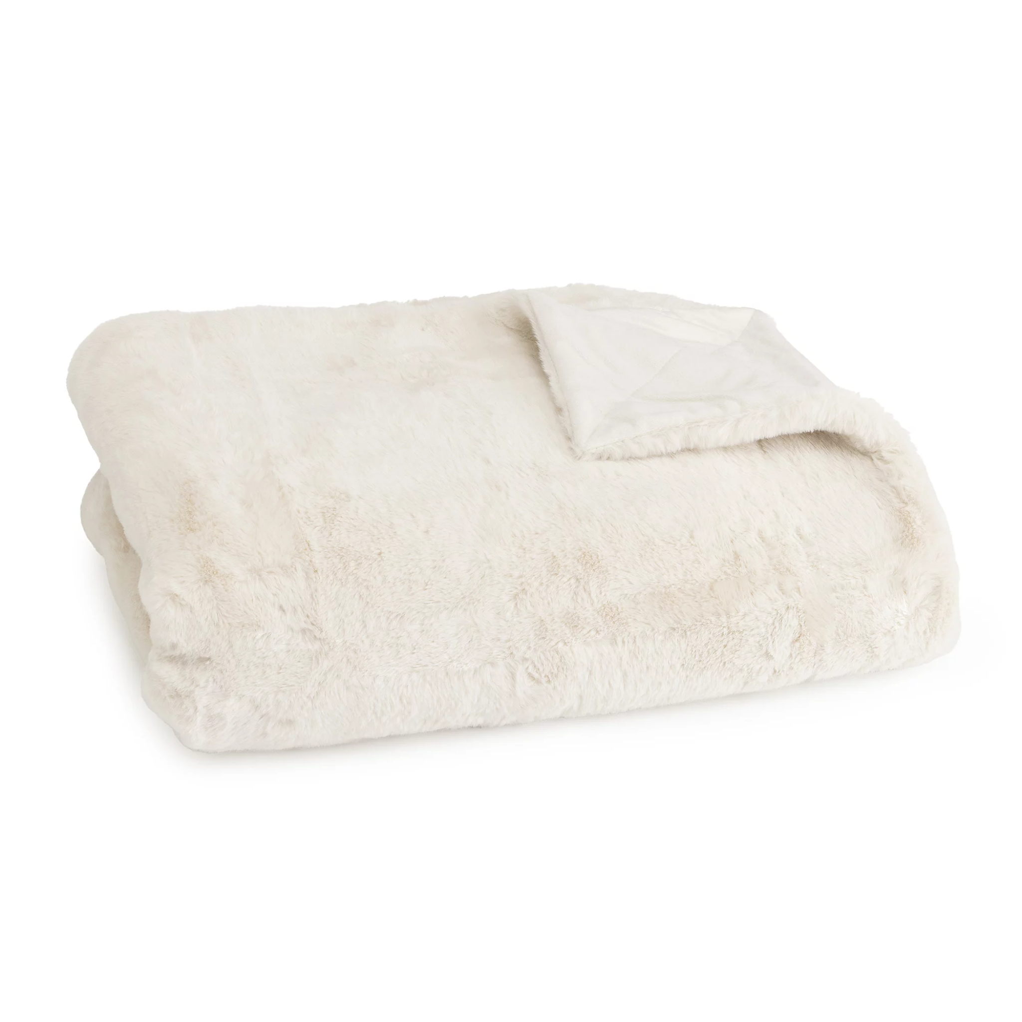 MONT CHALET Plaid uni Lammfellimitat