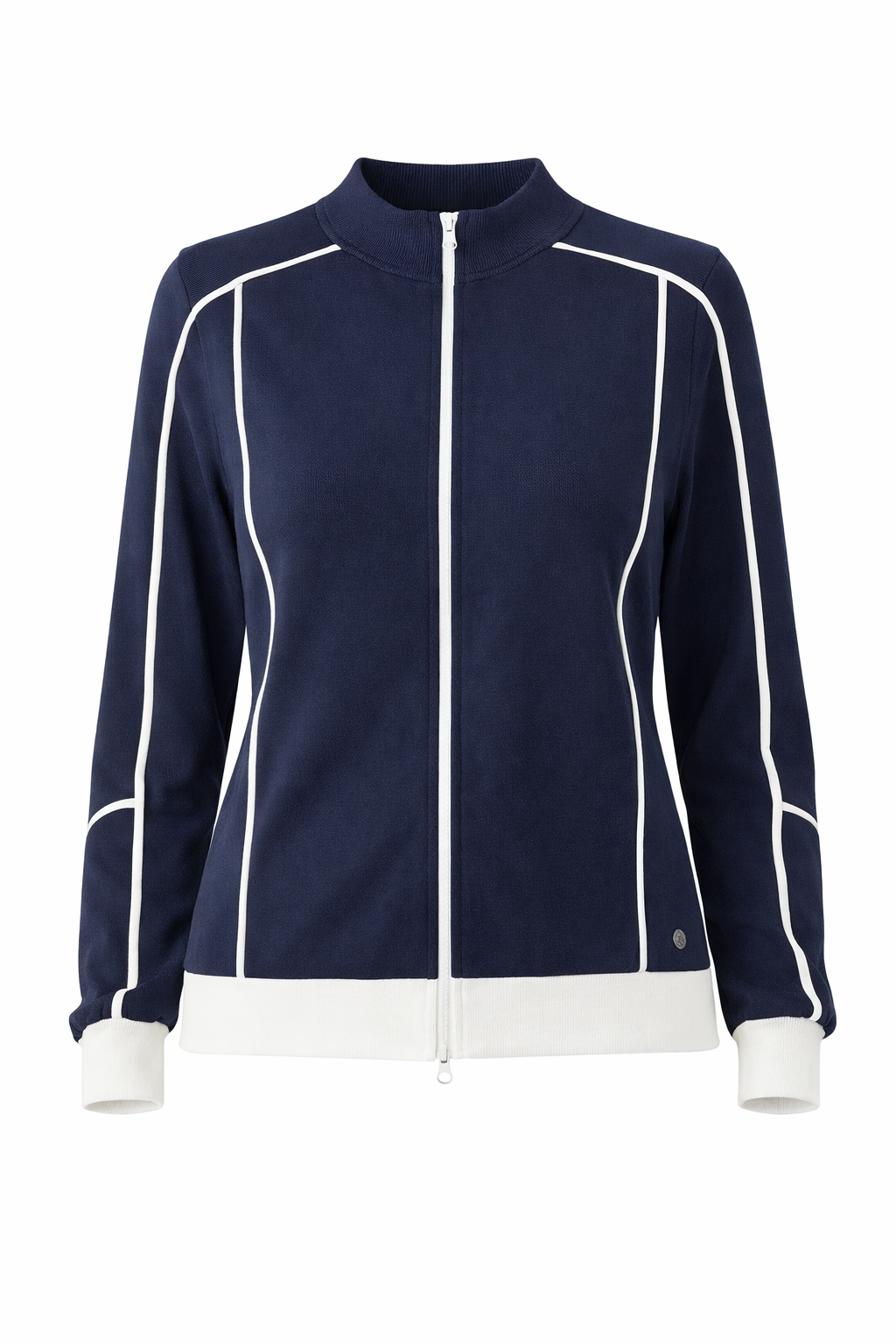 STRANDFEIN Strickjacke Stehkragen