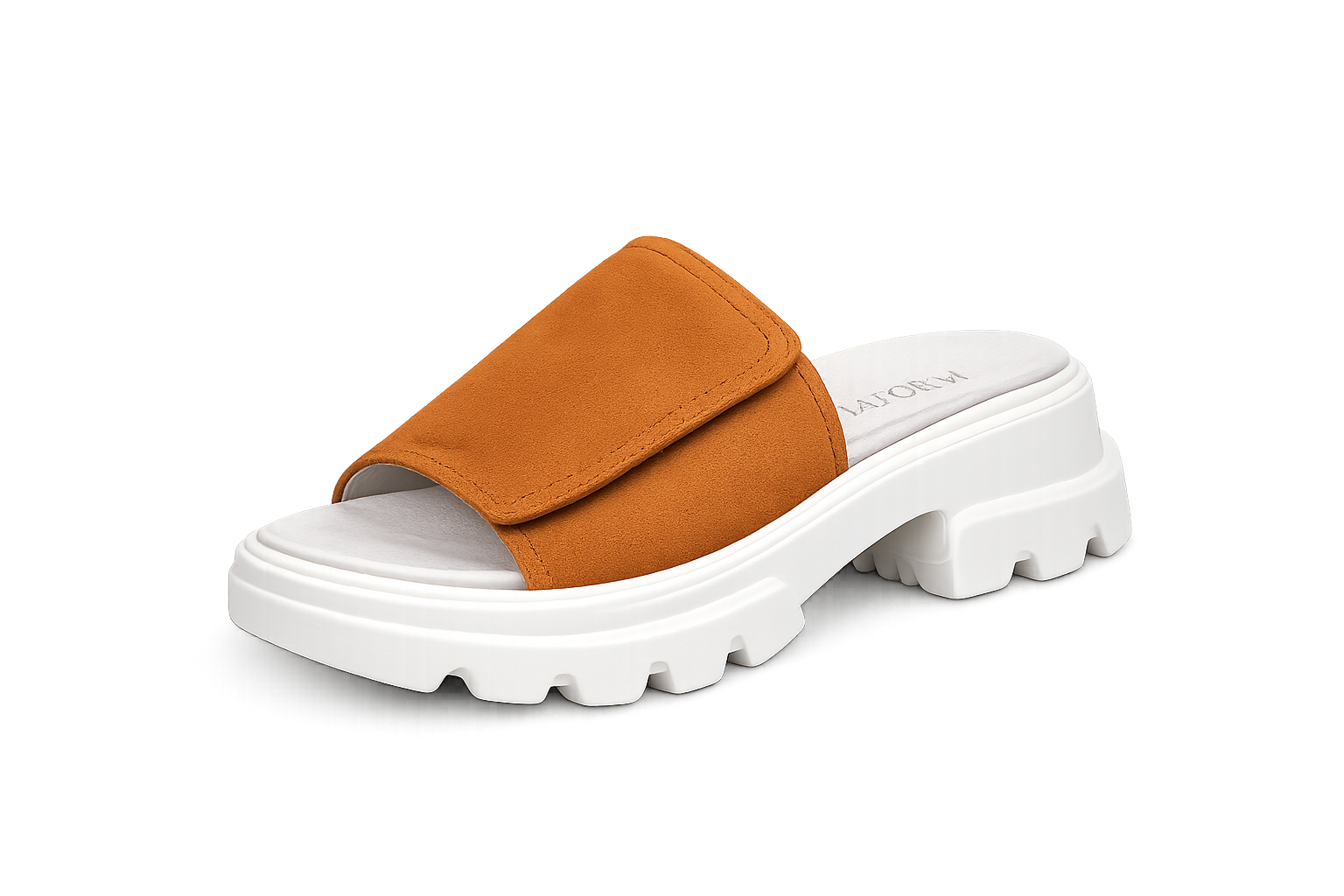 VITAFORM Damen-Pantolette Veloursleder Shock Absorber neue Sohle Maxima