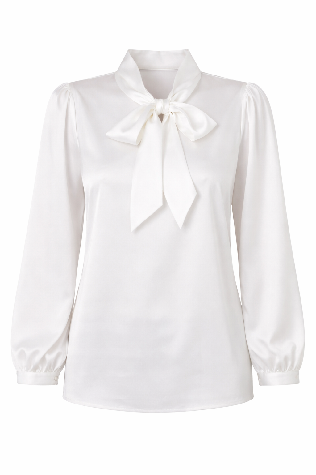 ANNI FOR FRIENDS Bluse, 1/1-Arm Schluppenkragen schmale Manschette