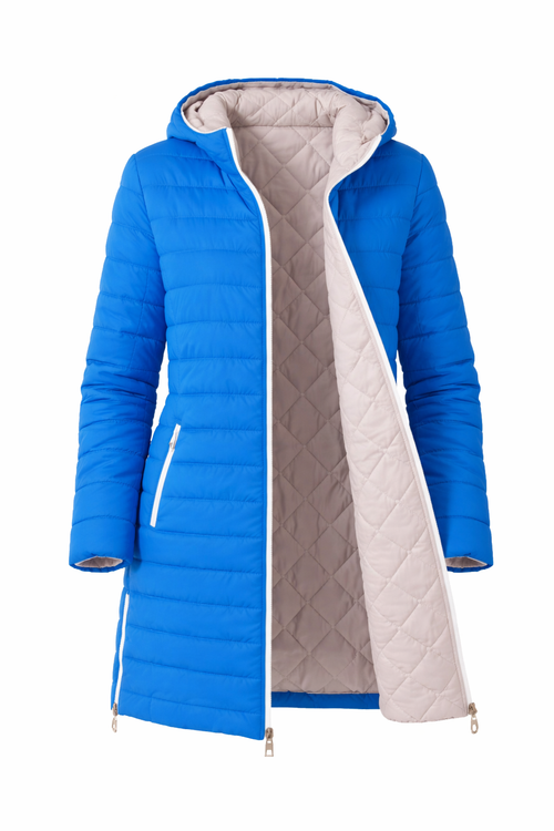 ANNI FOR FRIENDS Steppmantel, wendbar mit Kapuze